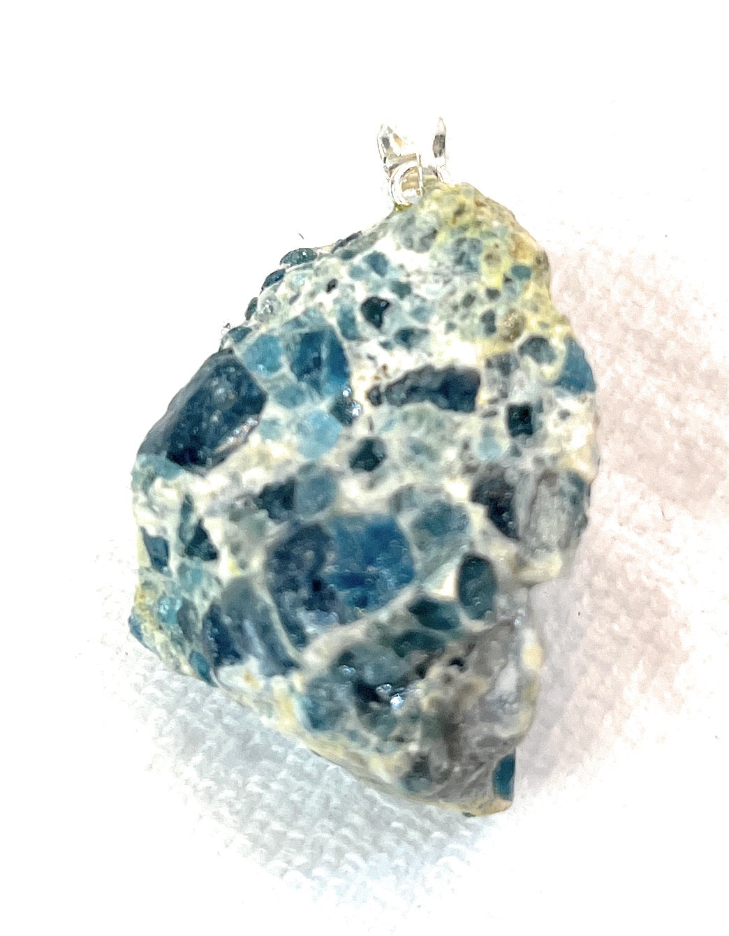 Apatite Rough Crystal Necklace Pendant - Pendant Only - A unique handcrafted crystal piece.