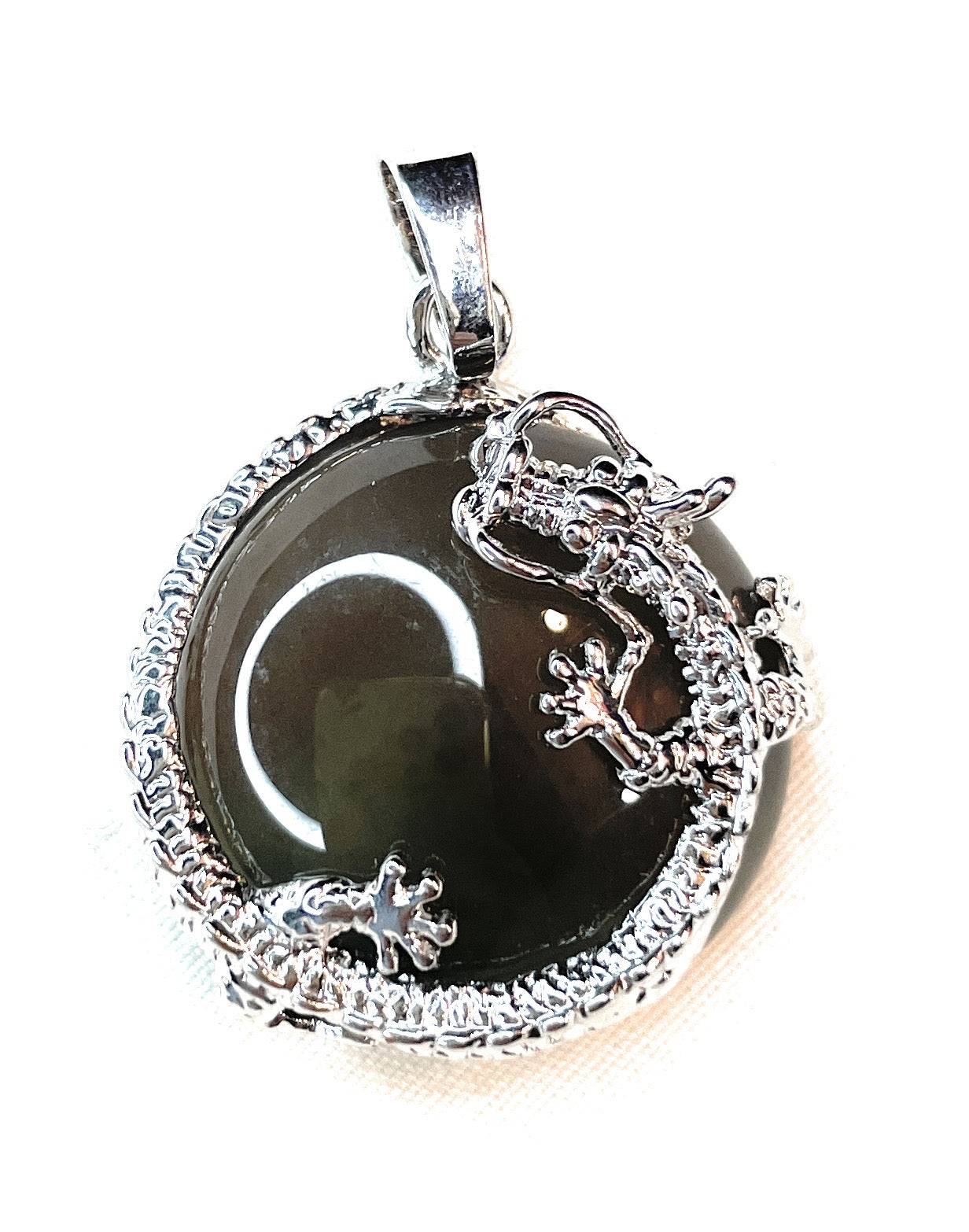 Dragon Pendant Necklace - Rose Quartz, Moonstone, Tiger Eye, Black Onyx, Green Aventurine, Lapis Lazuli, Jasper, Amethyst Unisex All Ages - A beautiful Amethyst crystal known for its amethyst is a powerful stone for spiritual protection and inner peace.