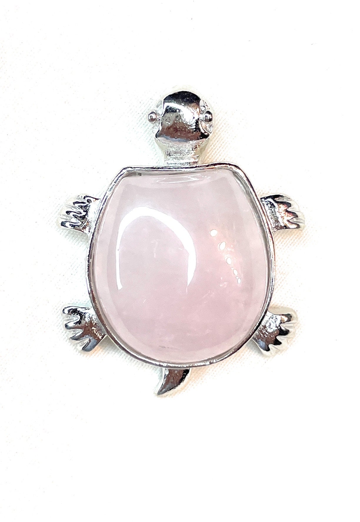 Turtle Gemstone Pendant - Rose Quartz, Tiger Eye, Howlite, Aventurine, Amethyst, - A beautiful Amethyst crystal known for its amethyst is a powerful stone for spiritual protection and inner peace.