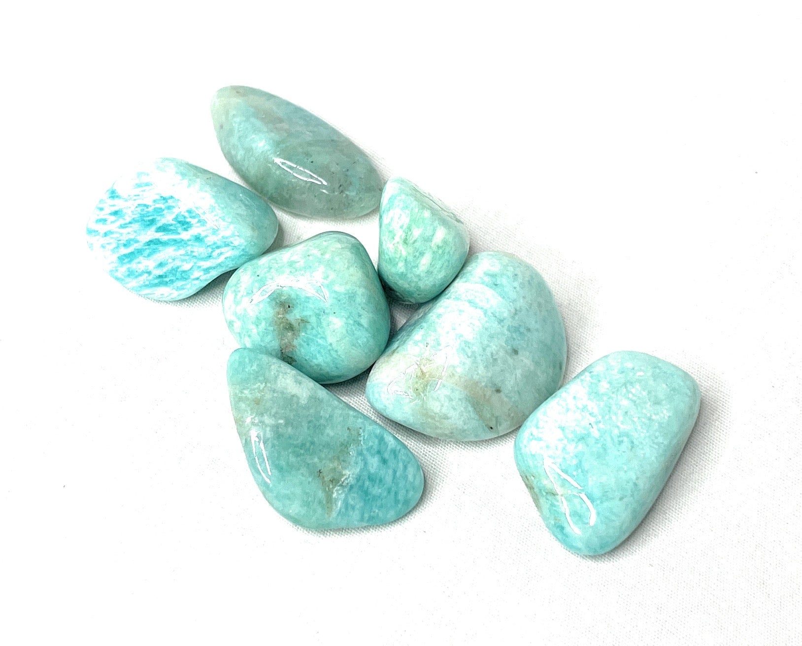 Tumbled Amaz-onite 20-30mm Stone, Tumble Stone, Tumble Crystal, Amazonite 20-30mm Smooth Stone, Smooth Stone - A unique handcrafted crystal piece.