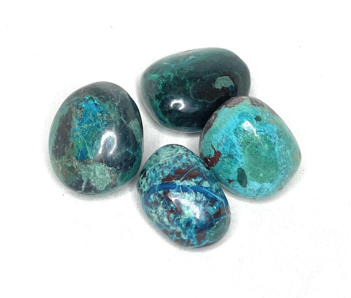 Chrysocolla Tumbled Stone - Native American Healing Stone - A unique handcrafted crystal piece.