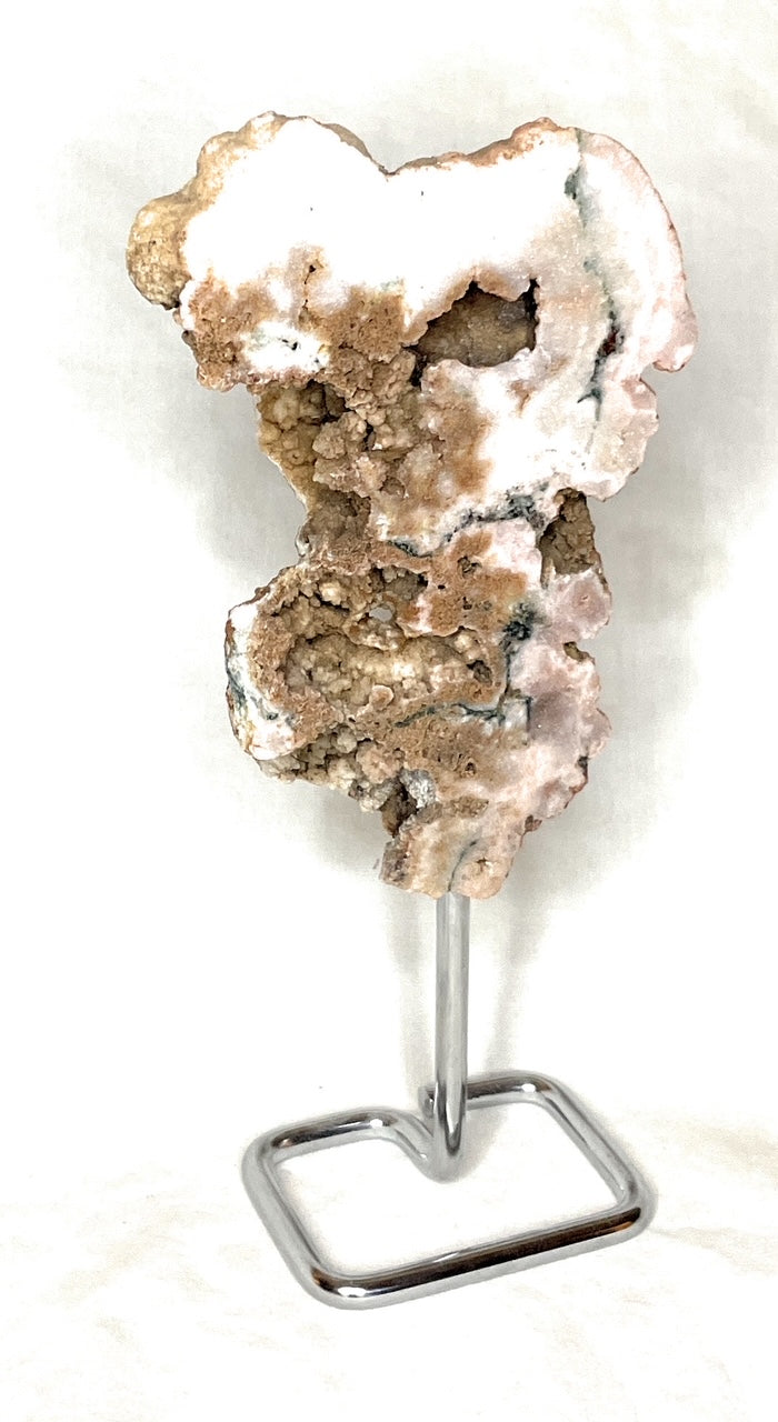 Pink Amethyst Slab with Stand, Pink Amethyst Geode, Amethyst Crystal, Amethyst Wall Decor, Pink Crystal Decor, Gift for women - A beautiful Amethyst crystal known for its amethyst is a powerful stone for spiritual protection and inner peace.