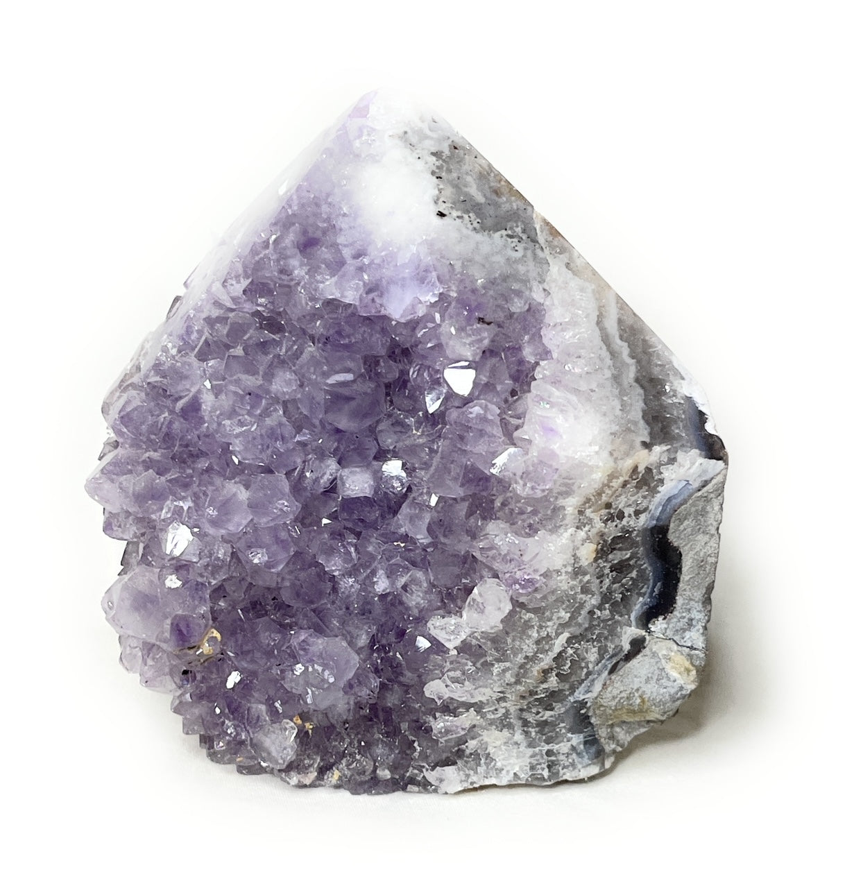 Large Amethyst Point, Polished Purple Amethyst Point with Natural Sides, Amethyst Geode, Amethyst Cluster Point, Amethyst Cluster, February - A beautiful Amethyst crystal known for its amethyst is a powerful stone for spiritual protection and inner peace.