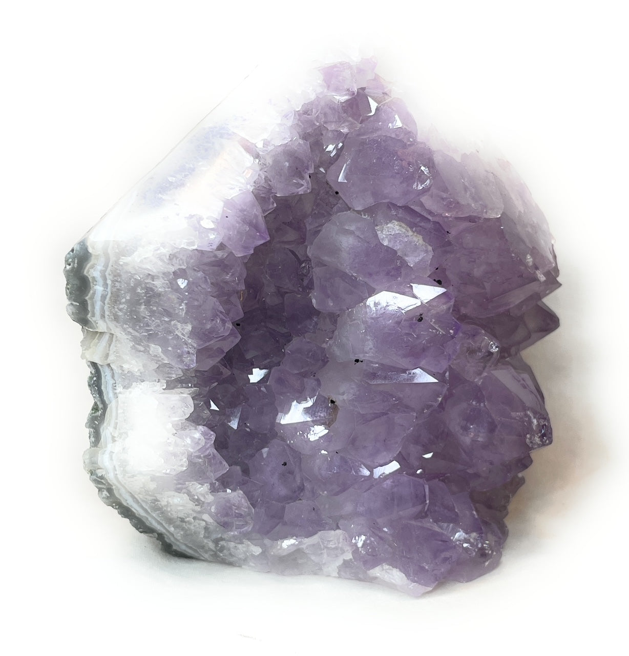 Large Amethyst Point, Polished Purple Amethyst Point with Natural Sides, Amethyst Geode - A beautiful Amethyst crystal known for its amethyst is a powerful stone for spiritual protection and inner peace.