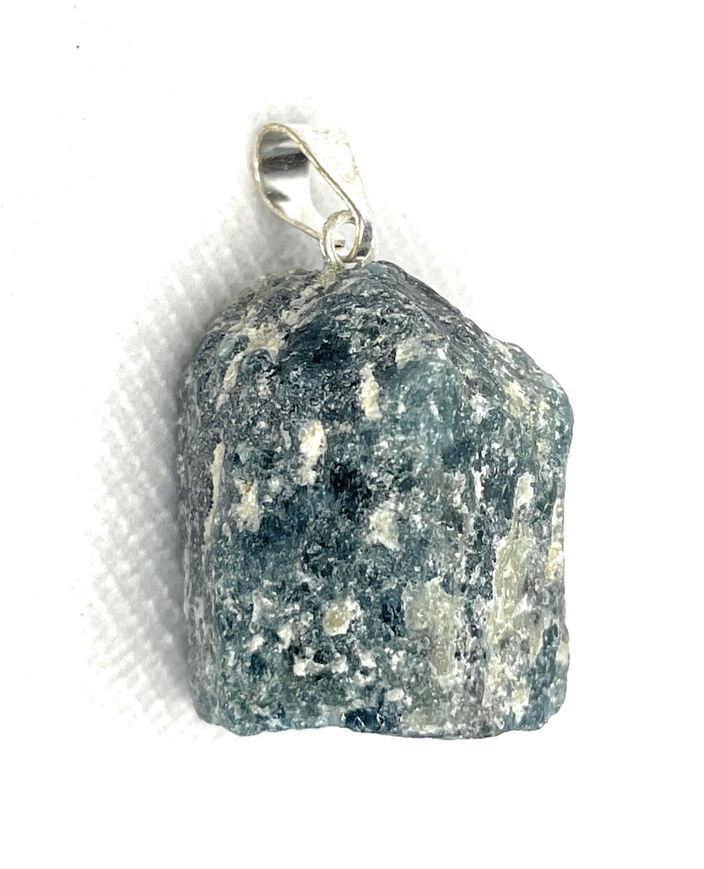 Rough Apatite Crystal Pendant Necklace - A unique handcrafted crystal piece.