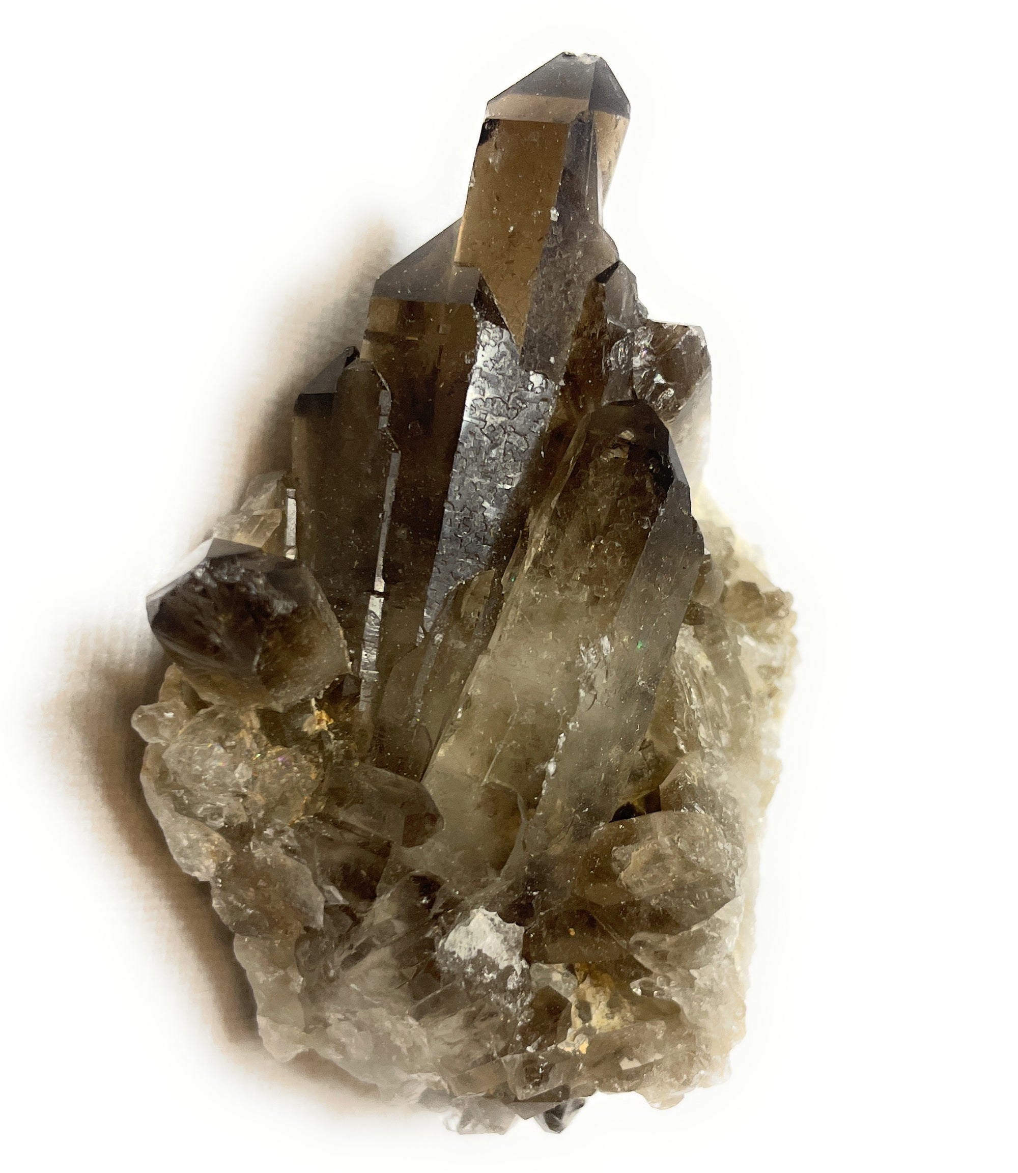 Smoky Quartz Cluster - A unique handcrafted crystal piece.