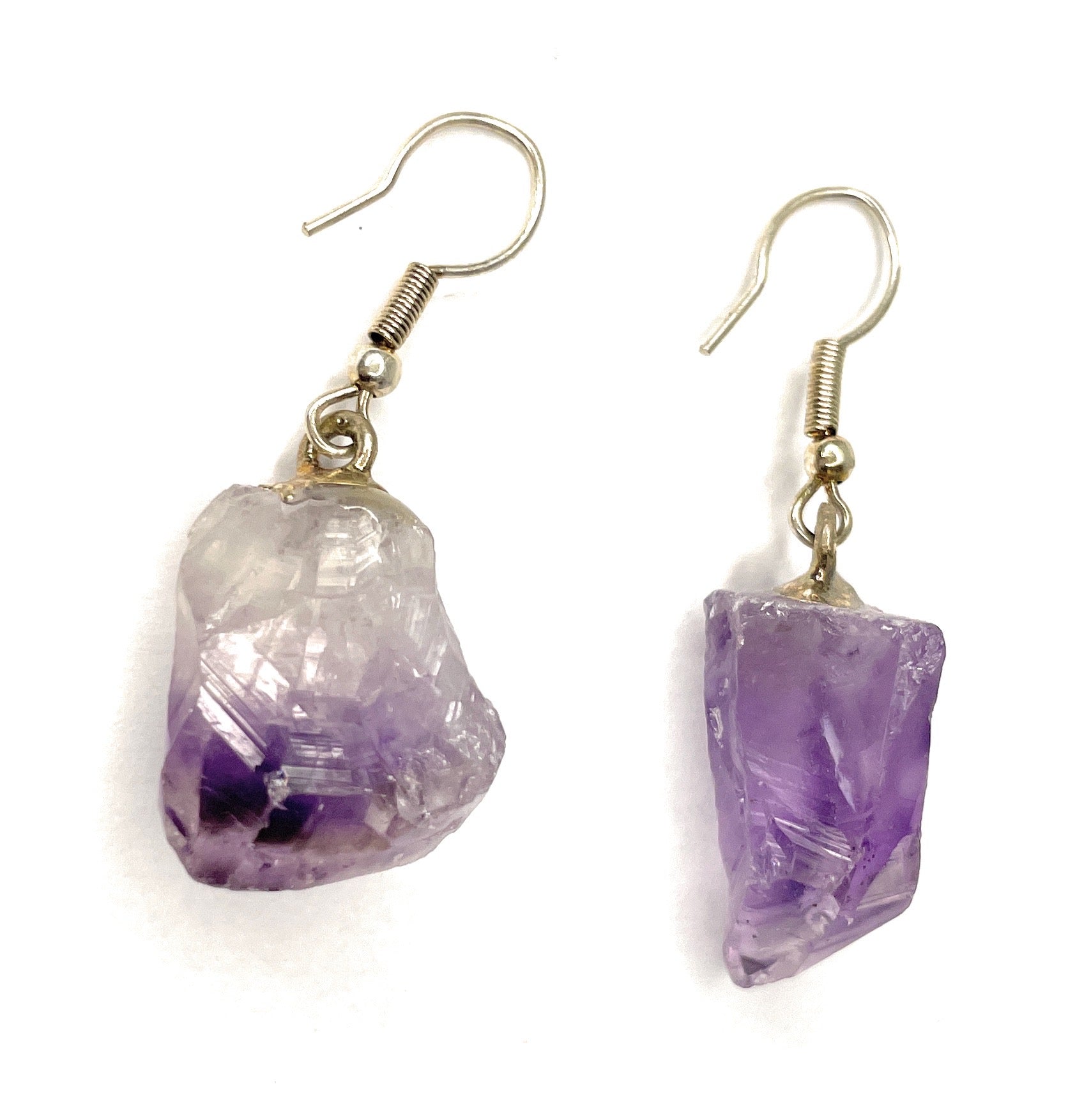 Amethyst, Citrine and Geode Cluster Earrings Women and Girls Earrings All Ages - A beautiful Citrine crystal known for its citrine is known as the 'merchant's stone' and is associated with prosperity, abundance, and success.