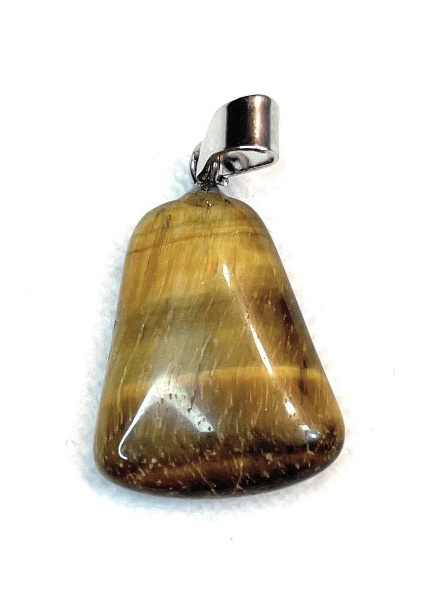 Cowbell Gemstone Pendant - A unique handcrafted crystal piece.