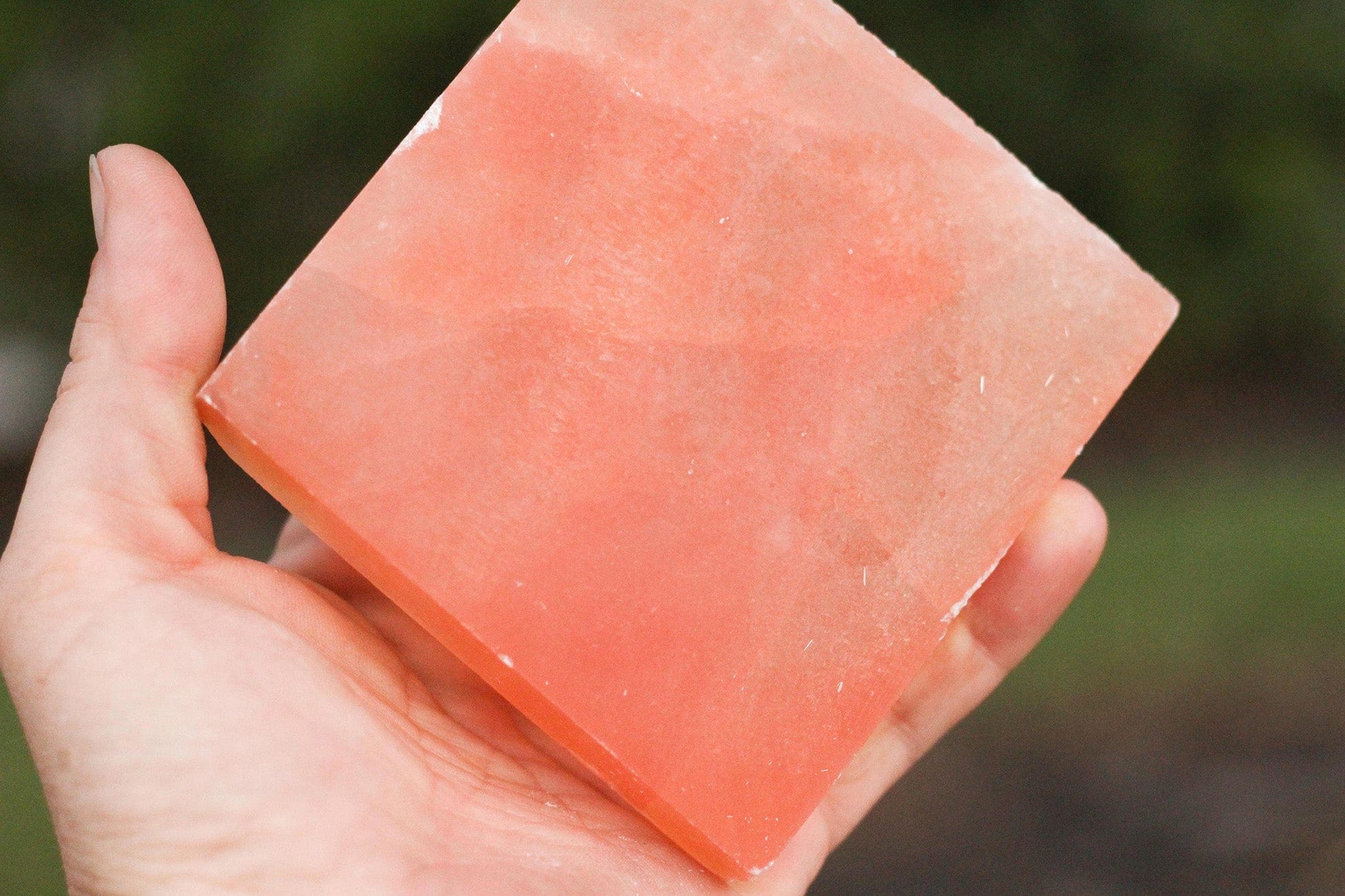 Orange Selenite Charging Plate - A unique handcrafted crystal piece.