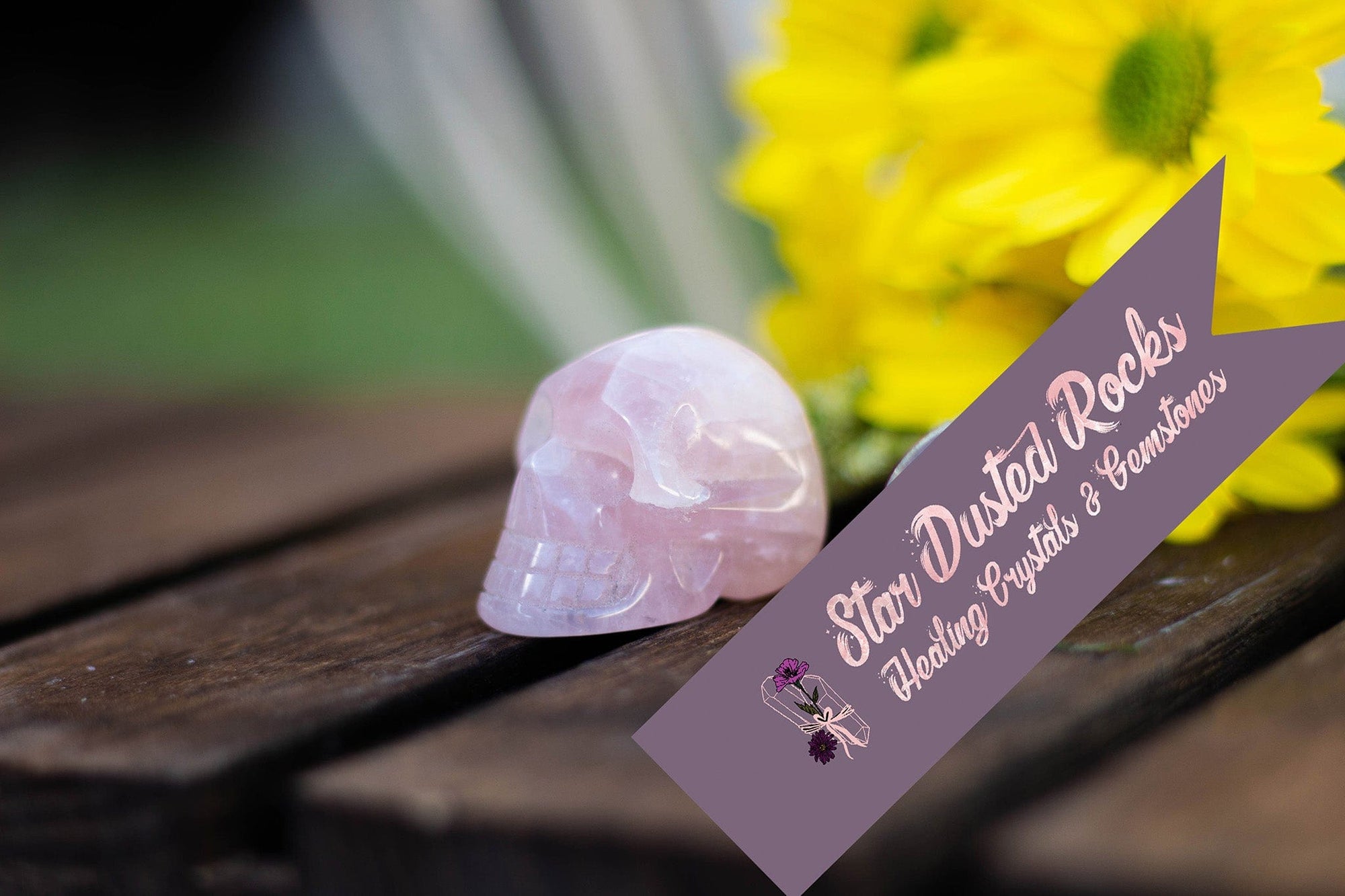 Rose Quartz Polished Skull - A beautiful Rose Quartz crystal known for its rose quartz is the stone of unconditional love.