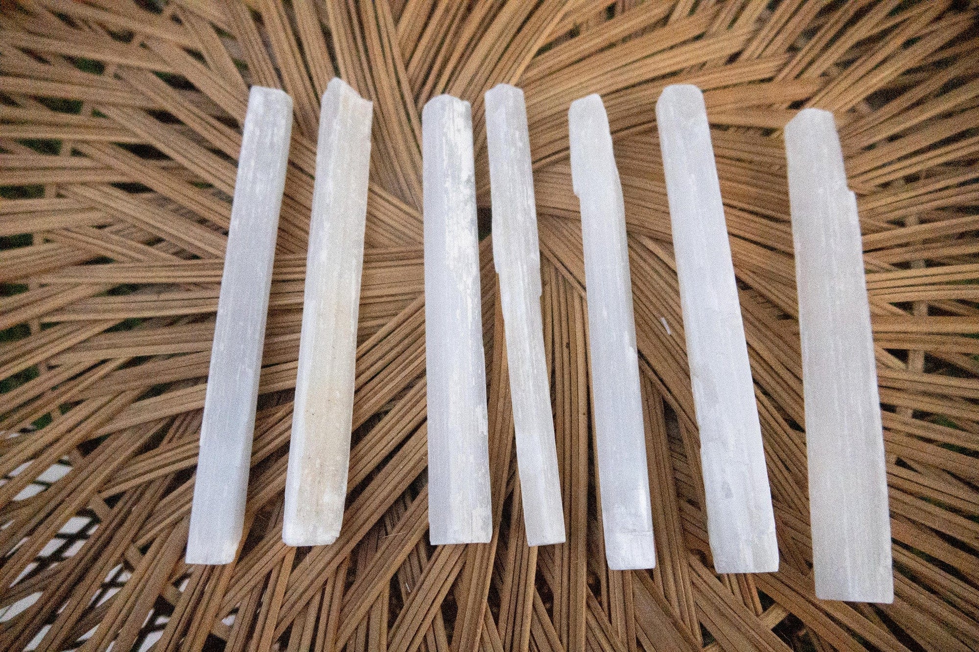 Selenite Sticks 8 inch, Natural Selenite, Raw Selenite, Selenite Wands for Reiki Healing - A unique handcrafted crystal piece.