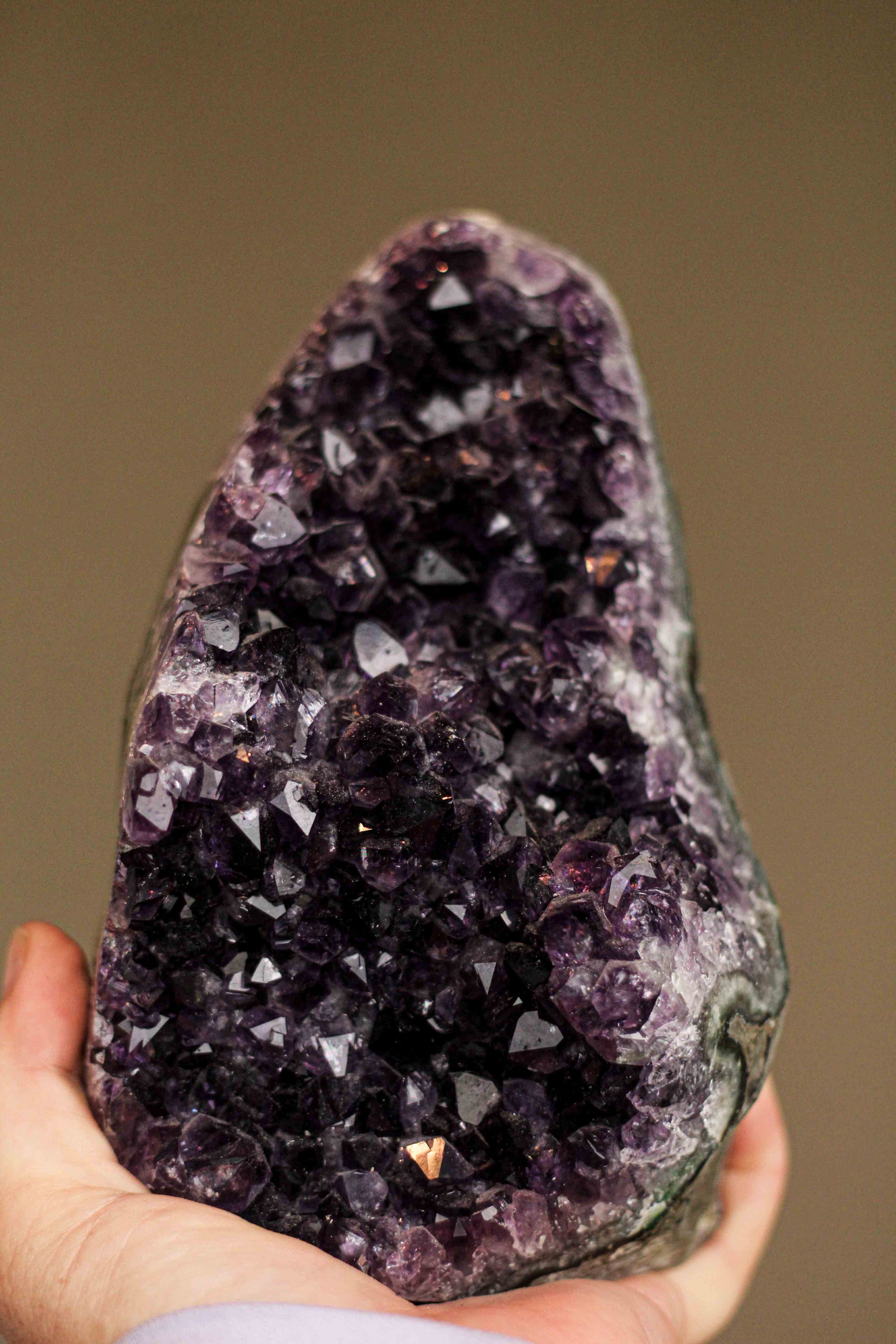 Purple Amethyst Cluster - A beautiful Amethyst crystal known for its amethyst is a powerful stone for spiritual protection and inner peace.